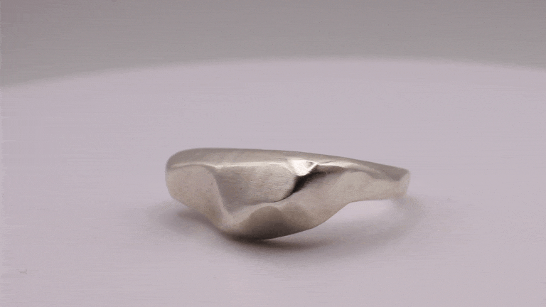 Handmade 925 Sterling Silver Ring, rotating view from all angles