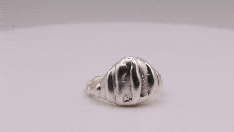 Handmade 925 Sterling Silver Ring, rotating view from all angles