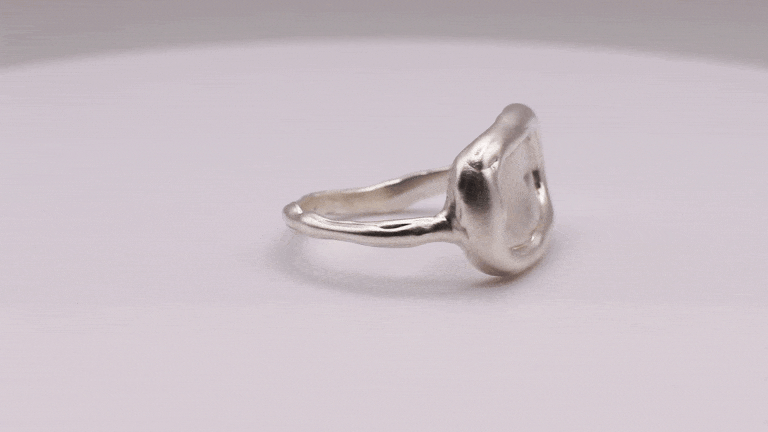 Handmade 925 Sterling Silver Ring, rotating view from all angles